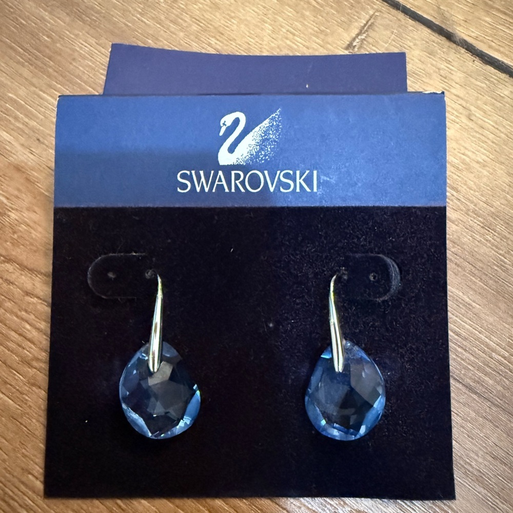 Swarovski Sapphire Crystal Earrings